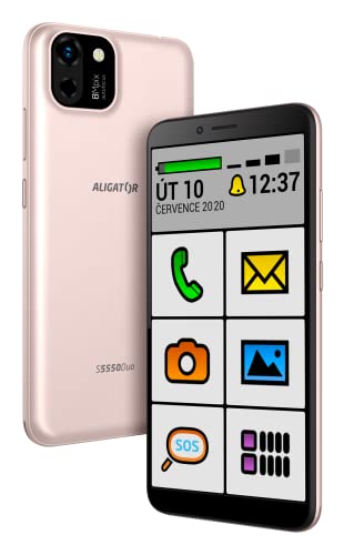 ALIGATOR AZAS5550SENRG: 5,5" Seniormobil med 4G och Big Launcher