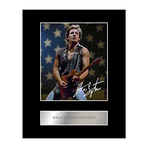 Image of Iconic Pics Bruce Springsteen Signed 10x8 inch Photo Display