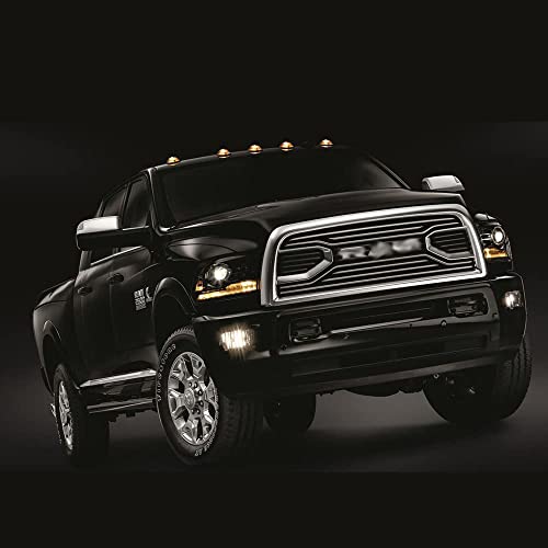 Amexmart 5X Amber Led Cab Lights Smoked Cab Roof Running Top Marker Light Compatible For Dodge Ram 1500 2500 3500 4500 5500 2003-2018 Pickup Trucks #TOP2