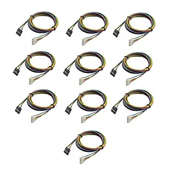 Invento 10pcs 1mtr Nema 17 6pin XH2.54 to 4pin dupont connector stepper motor 3d printer