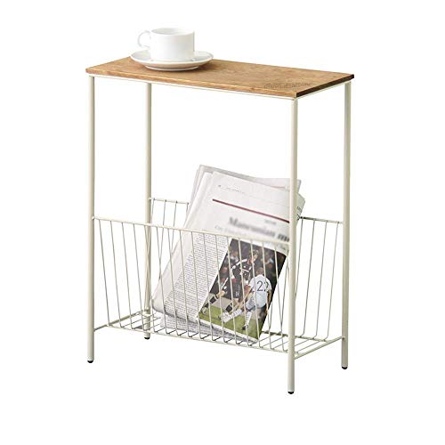 Nordic Bedside Table Iron Art Sofa Side Mobile Coffee Table (Color : W Nordic Bedside Table Iron Art Sofa Side Mobile Coffee Table (Color : W