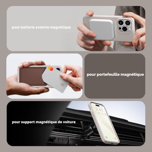 Coque iPhone 14 Pro antichoc fine silicone MagSafe avec écran - 5