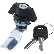 Dnyta Thumb Operated Offset Cam Lock with Key, Cabinet Rotary Latch Lock, Cabinet Locks Replacement for Machine Toolbox Drawer