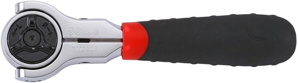 Sonic 7110402 72-Teeth Rotor Head Stubby Ratchet 3/8"