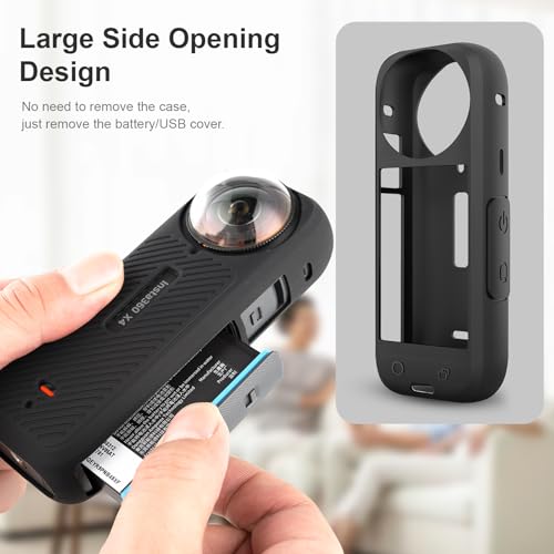 Funda para Insta 360 X4 FiTSTILL con protector de pantalla de vidrio templado 3