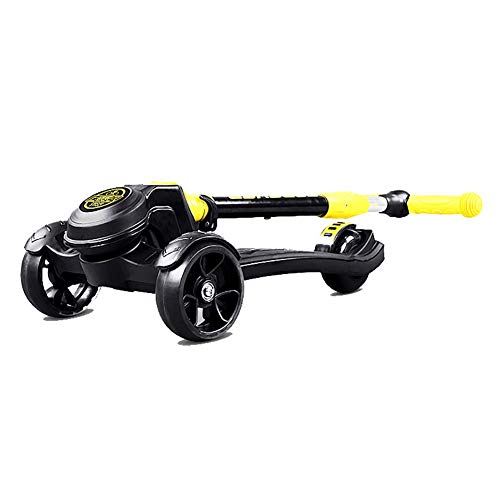 Lowest Price! PLLP Outdoor Sports Scooter Kick,Foldable Kick with Adjustable Handle Grip, 264Lbs Cap...