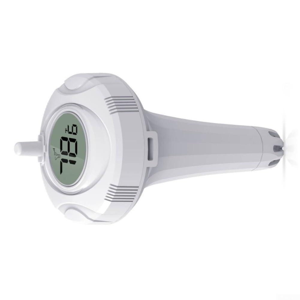 Termometro wireless per piscina, CP02, con retroilluminazione a LED, per piscine, acquari, vasche da bagno