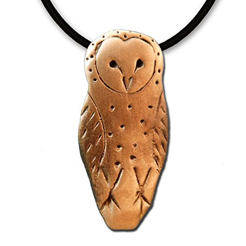 The Magic Zoo Bronze Barn Owl Necklace #TOP8