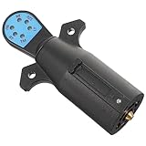 LIFKOME 7ウェイトレーラー対応 コンパクトなトレーラーテスター 丸型ソケット用 Ledインジケーター搭載 回路テスト可能 黒色