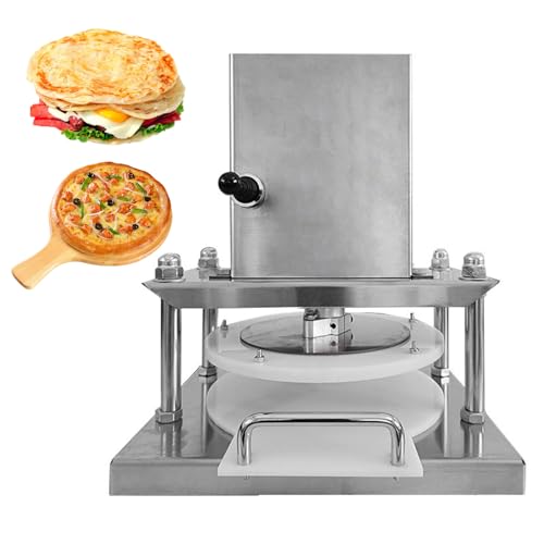 Electric Commercial Pizza Dough Sheeter, Stainless Steel, Commercial Electric Pasta Maker Machine, Dough Sheeter for Home Use, Counter Top for Pressing Pizza Hand-held Cakes,25cm/9.84in