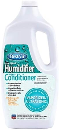 BestAir 3US Ultra-Treat Ultrasonic/Vaporizer Water Treatment, 32 Ounce, White Pack of 2