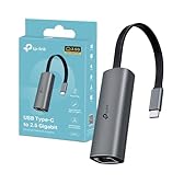 TP-Link UE302C Adattatore Ethernet USB C a 2.5 Gigabit Ethernet, Plug & Play, Design Compatto e Portatile, Windows 11/10/8.1/8/7, MAC OS, iPadOS,Chrome OS, Linux OS e iOS