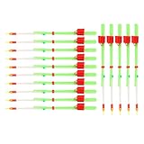 OUKENS 15 Pcs Ice Fishing Rod Top, Rod Tip Winter Fishing Pole, Tip Portable Mini Winter Fishing Pole, Sheet Pole End Double Thickening Ice Fishing Accessories