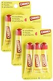 Carmex Original Flavor Moisturizing Lip Balm Tube Value Pack,0.35 Ounce (3 Count) (Pack of 3)