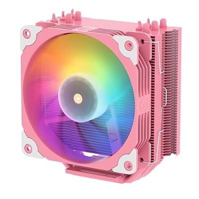 Vetroo V5 Pink CPU Air Cooler with 5 Heat Pipes