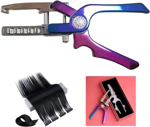 Kit de máquina de extensões de cabelo 6D Cabelo humano 6D 2ª gera...