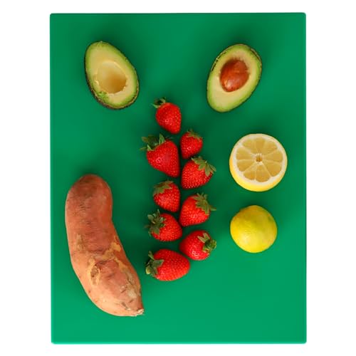 Tabla De Corte Profesional, Tabla De Picar, Tabla De Cocina, Tabla Para Alimentos, Tabla Antibacteriana, Polietileno, No Deja Sabor Ni Olor, Antibacteriana, 40 X 30 X 1.5 Cm, Verde