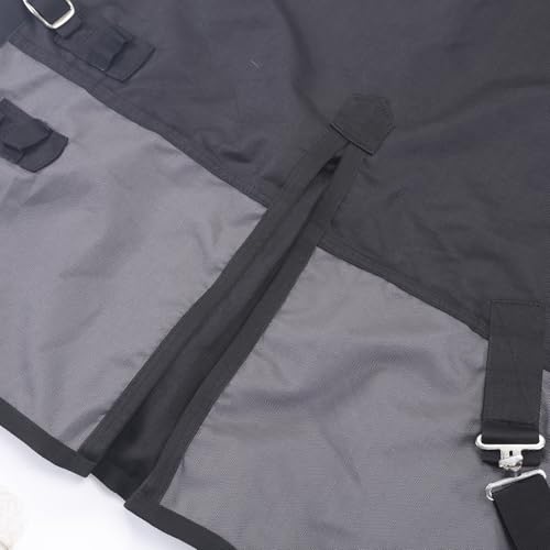 Couverture pluie pour cheval 1200D indéchirable imperméable extérieur 165cm - 7
