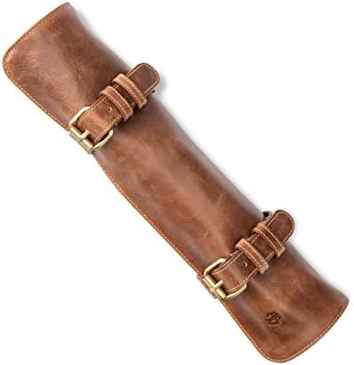 Angus Stoke Sam Sac à Couteaux en Cuir véritable pour Couteaux de...