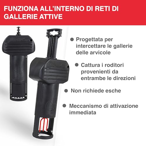 Swissinno Trappola Per Arvicole Pro Supercat | Trappola A Scatto Efficace Contro Topi Di Campo E Arvicole, Meccanismo Brevettato, Facile Da Impostare, Sicura E Riutilizzabile | 2 Trappole - 2