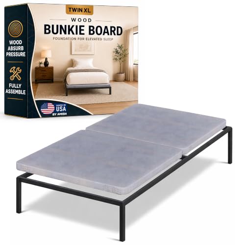 Treaton, 1.5' Split Wood Bunkie Board Twin XL Size Bed, Under...