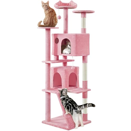 Yaheetech XL Cat Tree, 80in Multi-Level Cat Tower w/Scratching Posts