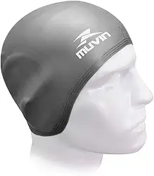 Muvin Touca de Natação em Silicone Orelha – Hidroginástica – Silicone – Alta Resistência – Esportes Aquáticos - Proteção Total da Orelha e Ouvido - Treino – Competição – Lazer – Durabilidade – Unissex