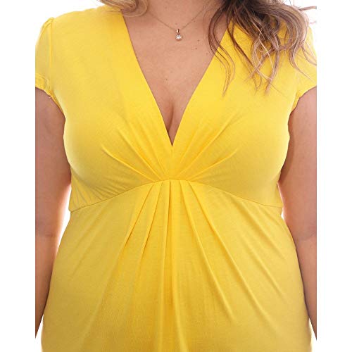 Bata Daniela Manga Curta - Amarelo GG