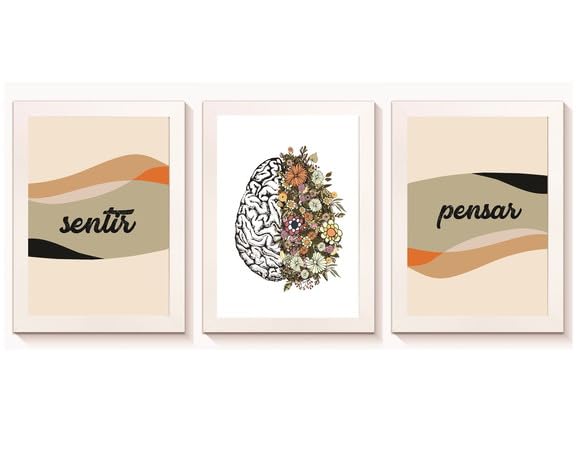 Kit de quadros decorativos - Psicologia