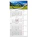 Produktbild 4-Monatskalender 2025 Berge mit Streifenkalender 4 Monate Übersicht I 30 x 60 cm I Wandkalender Jahresplaner mit Schieber zum Aufhängen und Abreißen I tr_241