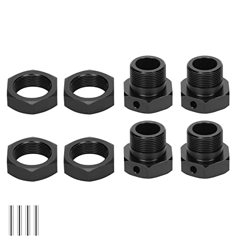 RCAWD Wheel Hex & Wheel Nut 24mm for KRATON 8S & Outcast 8S Upgrades,Wheel Hub Adaptor for 1/5 ARRMA 8S Parts #ARA310928#ARA310929 Black