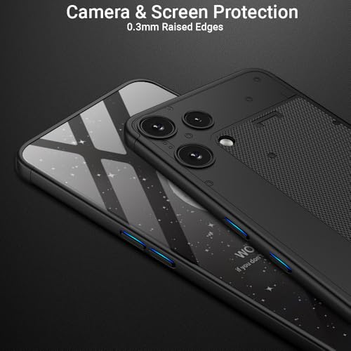 Image of Kapa Double Dip Full 360 Protection Back Case Cover for Nothing Phone 3A LITE (Black)