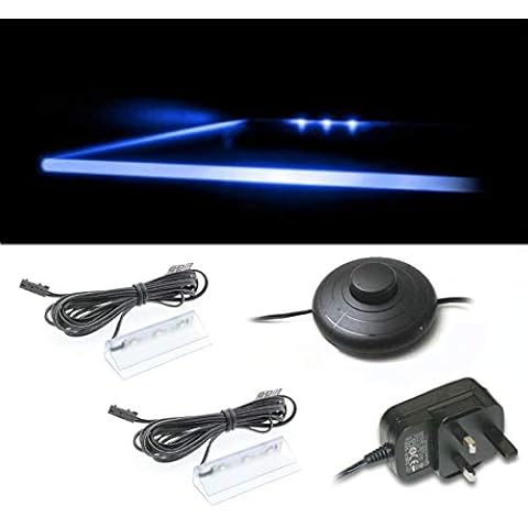 Furneo Set of 2 Blue LED Lighting Clips Cover