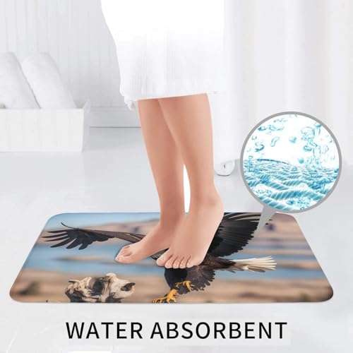 Tapis de bain aigle 3D absorbant pour éviter les sols glissants - 7