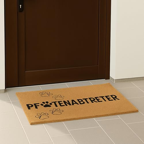 Felpudo de coco antideslizante Relaxdays 60x40 cm impermeable color negro 4