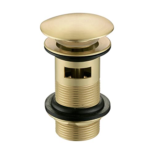 Image of Arissa Brushed Brass Slotted Basin Waste