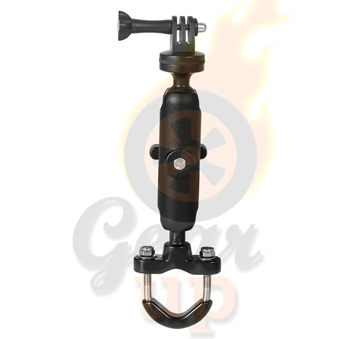 Gear Up CAM-Grip Aluminium Alloy 360 Degree Rotatable Bike Bicycle Handlebar Mount Bracket Stand Adapter Compatible with All Action Cameras