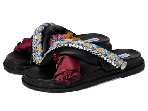 Steve Madden Steve Madden Women's Leisure Sandal, Black Multi, 6