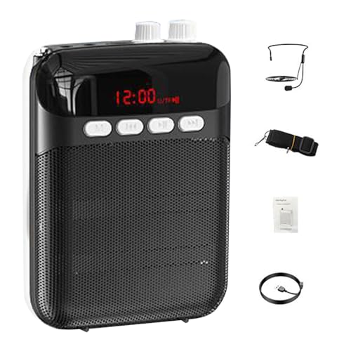 Amplificateur vocal portable rechargeable avec sangle réglable