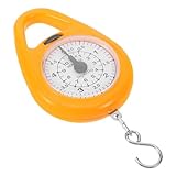 Beavorty Mechanische Hängewaage mit Feder Kleine Kofferwaage für Reisen Tragbare Handwaage mit Haken Analoge Reisegepäckwaage