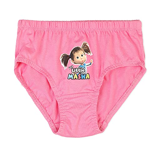 Image of Red Rose Girl's Cotton Little Masha Printed Underwear | Panties for Girls (Pack of 6)