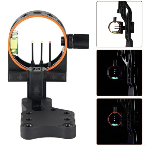 Bulevisiter 3-Pin Fiber Optic Bow Sight For Compound And Recurve Bows, Adjustable Sight With Enhanced Accuracy, Precision Aiming Points - Image 2