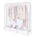 Anjing Housse Transparente pour Tringle à vêtements avec Fermeture éclair Solide et Poche à Documents Housse penderie,Portant Non Inclus