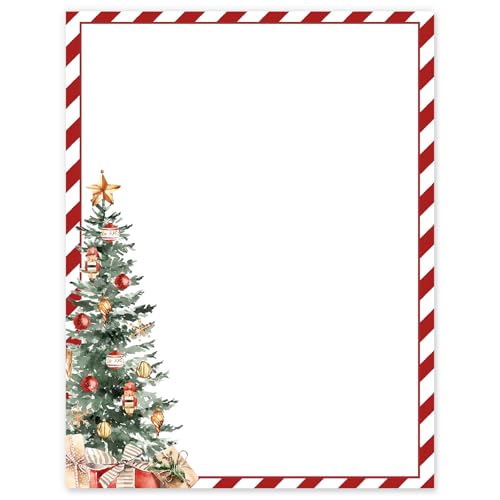Papier à lettre de Noël recto-verso : écrivez vos invitations sans transparence