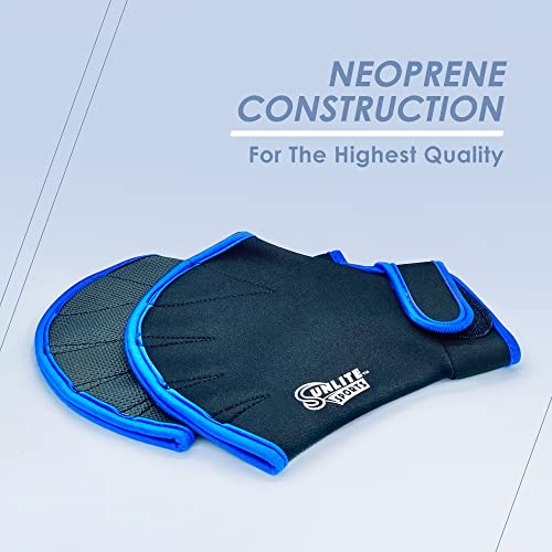 Sunlite Sports High-Density Eva-Foam Dumbbell Set, Water Weight, Soft Padded, Water Aerobics, Aqua Therapy, Pool Fitness, Water Exercise (Swim Gloves Pair) #TOP4