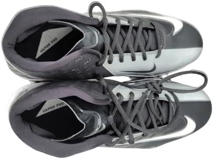 Nike Vapor Pro 3/4 Destroyer Turf Mid Men's Football Cleats Black Silver White Grey 527879-010 Size 17 M US