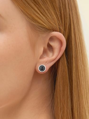 Silvora pendientes de plata ley con circonitas de brillo premium 5