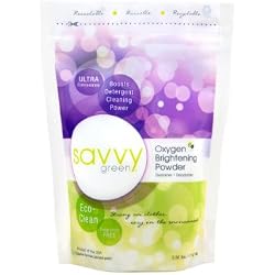 Savvy Green, Oxygen Brightening Powder Lbs, Unscented, 40 Ounce