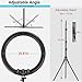 Hagibis 21 inch Ring Light with Stand Outer 55W 5600k Dimmable LED Light, Tripod Stand,and Phone Holder，Remote Controller,Carrying Bag ，CRI 97+ 2540lux, for Streaming Home Office Zoom Call Lighting