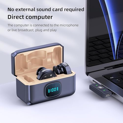 Image of SOOPII Wireless Lavalier Microphone,Clip-On Lapel Mic with Type-C Receiver | Plug & Play, 20m Range,Noise Cancellation,High Sensitivity,Clear Sound | Compatible with Mobile, Vlogging & Live Streaming